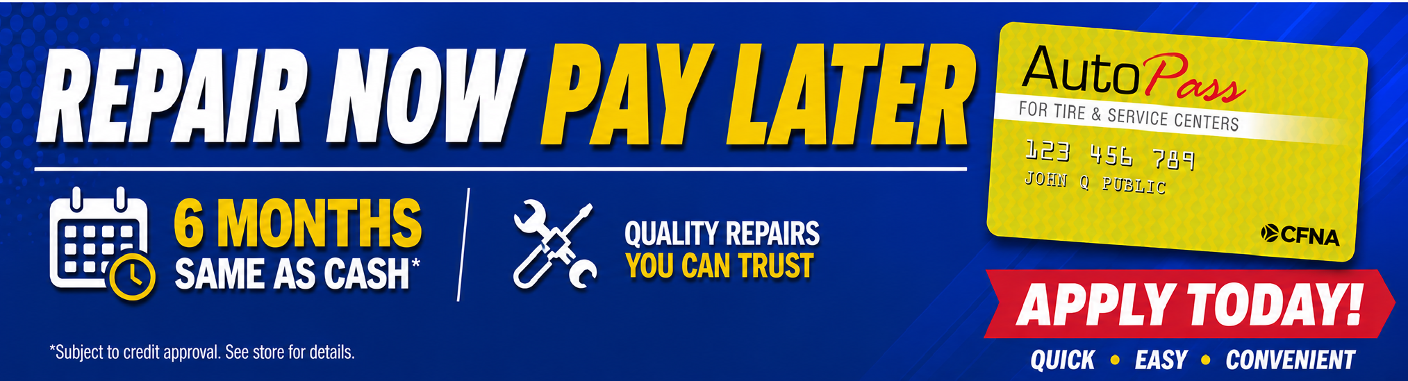 Auto Repair financing
