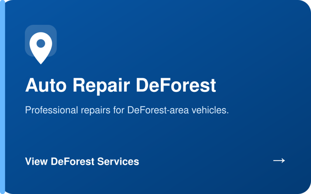 Auto Repair Deforest Wi